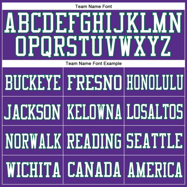 Custom Purple White-Kelly Green Mesh Authentic Football Jersey - Image 3