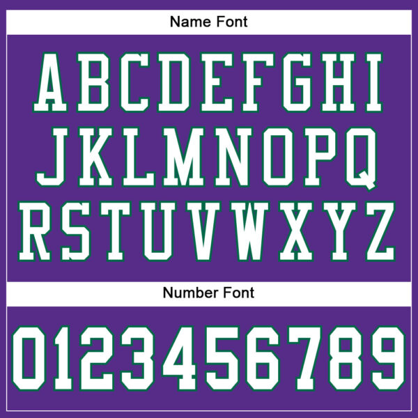 Custom Purple White-Kelly Green Mesh Authentic Football Jersey - Image 4