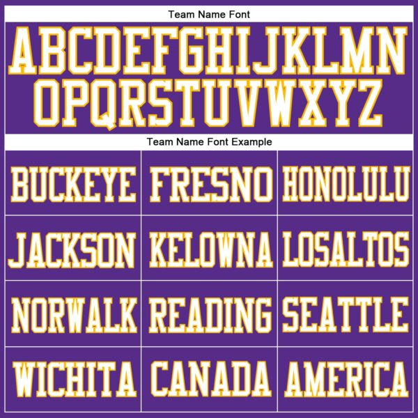 Custom Purple White-Gold Mesh Authentic Football Jersey - Image 4