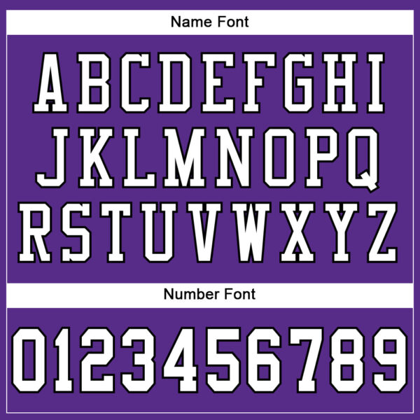 Custom Purple White-Black Mesh Authentic Football Jersey - Image 4