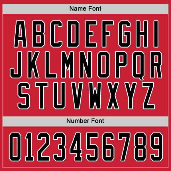 Custom Red Black-White Hockey Jersey - Image 5