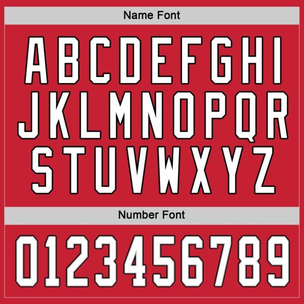 Custom Red White-Black Hockey Jersey - Image 4