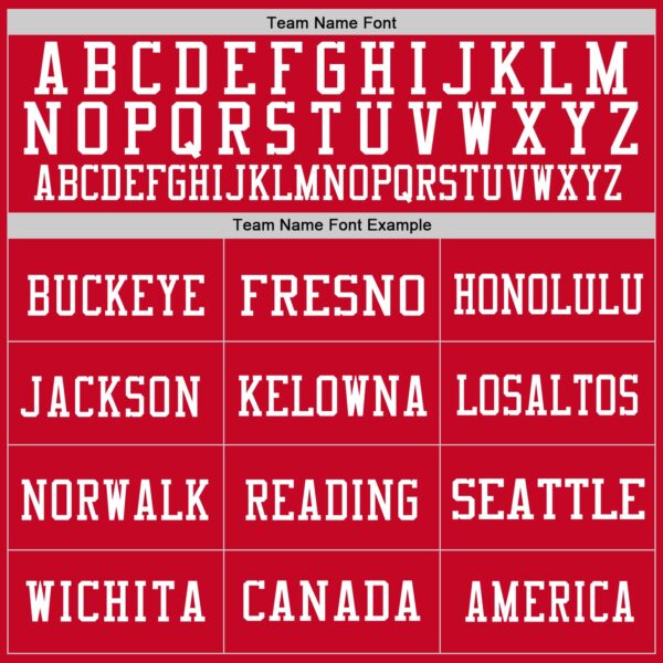 Custom Red White Mesh Authentic Football Jersey - Image 3