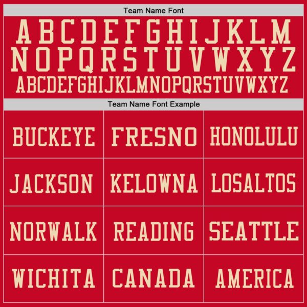 Custom Red Vintage USA Flag-City Cream Mesh Authentic Football Jersey - Image 3