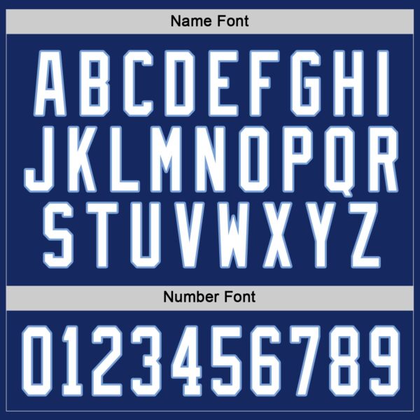 Custom Royal White-Light Blue Hockey Jersey - Image 4