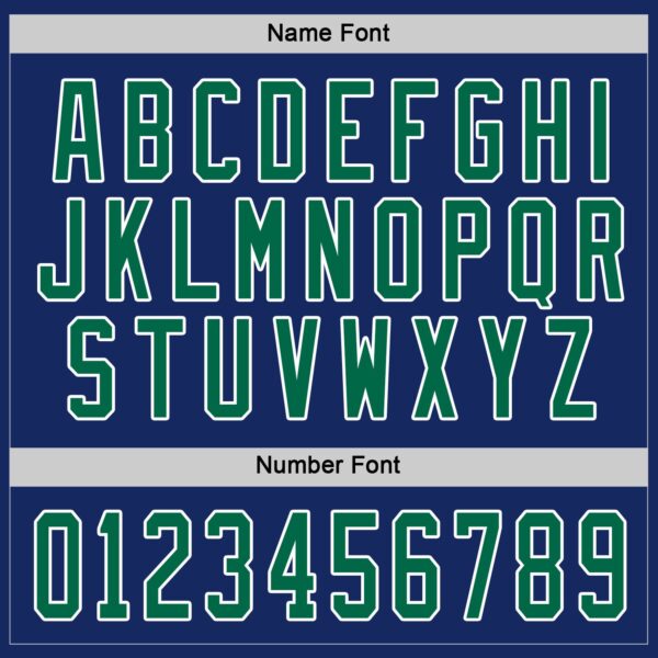 Custom Royal Kelly Green-White Hockey Jersey - Image 4