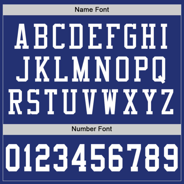 Custom Royal White Mesh Authentic Football Jersey - Image 4