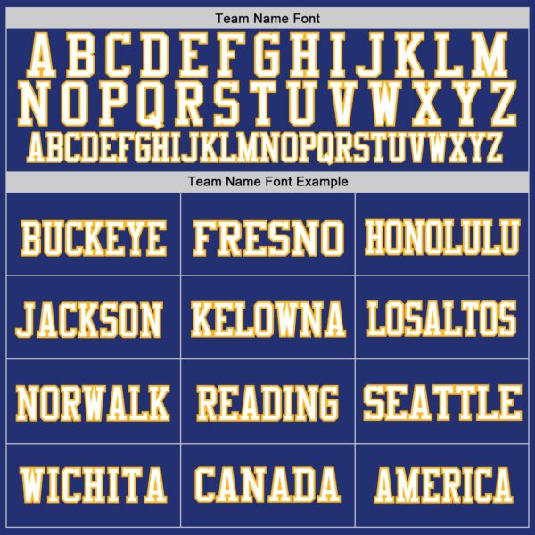 Custom Royal Gold-White Mesh Authentic Football Jersey - Image 3