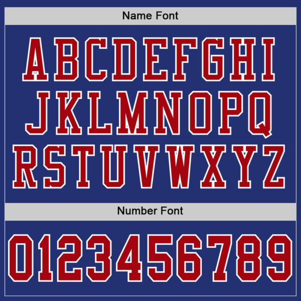 Custom Royal Red-White Mesh Authentic Football Jersey - Image 4