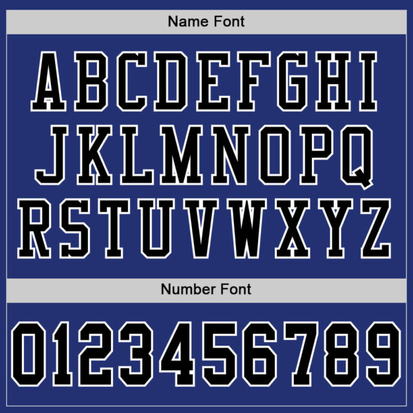Custom Royal Black-White Mesh Authentic Football Jersey - Image 4