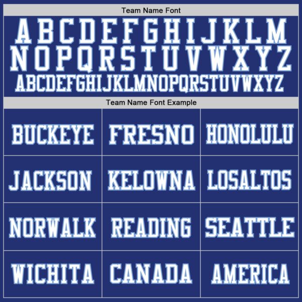 Custom Royal Light Blue-White Mesh Authentic Football Jersey - Image 3