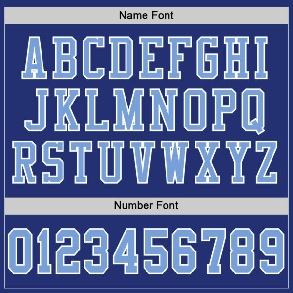 Custom Royal Light Blue-White Mesh Authentic Football Jersey - Image 4