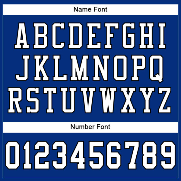 Custom Royal White-Balck Mesh Authentic Football Jersey - Image 4