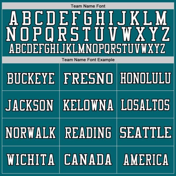 Custom Teal Black-White Mesh Authentic Football Jersey - Image 3