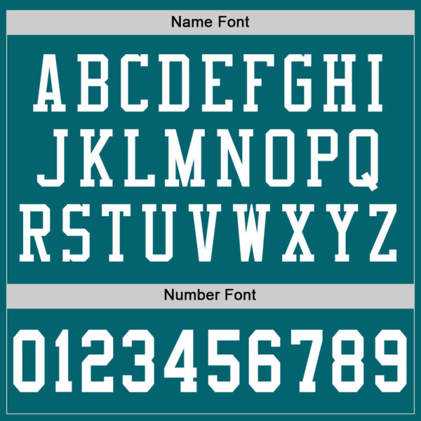Custom Teal White Mesh Authentic Football Jersey - Image 4