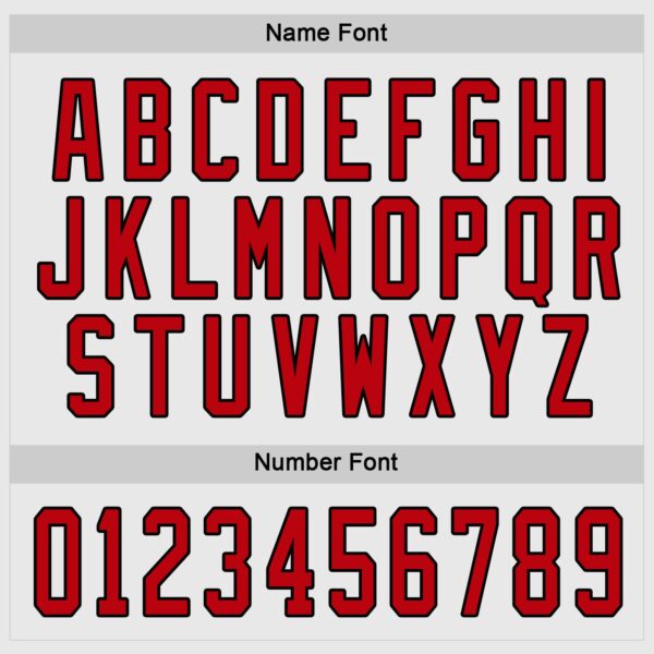 Custom White Red-Black Hockey Jersey - Image 4