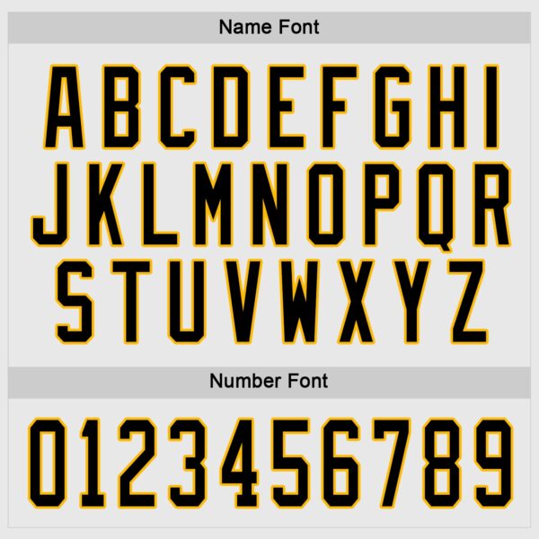 Custom White Black-Gold Hockey Jersey - Image 4