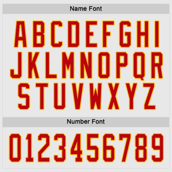 Custom White Red-Gold Hockey Jersey - Image 4