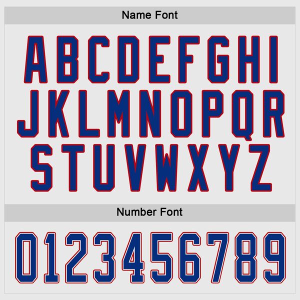 Custom White Royal-Red Hockey Jersey - Image 4