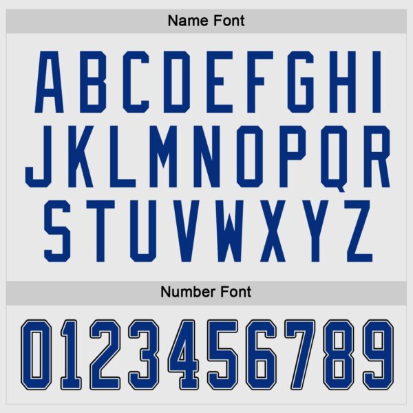 Custom White Royal-Black Hockey Jersey - Image 4