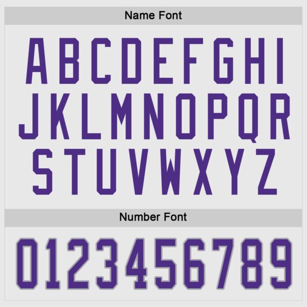 Custom White Purple-Gray Hockey Jersey - Image 4