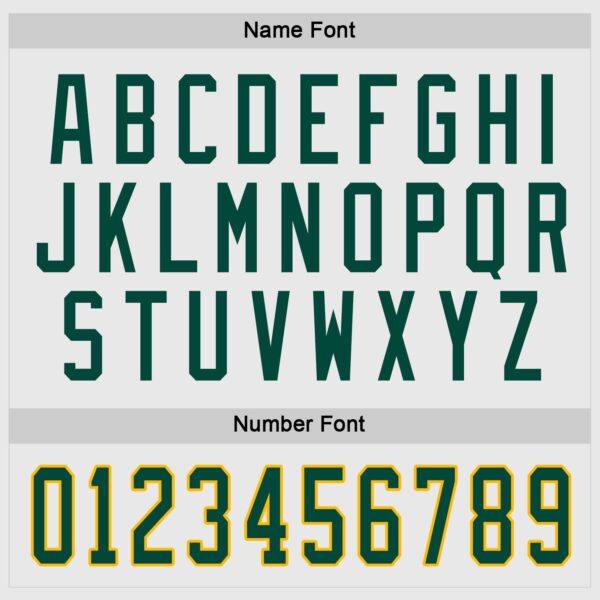 Custom White Green-Gold Hockey Jersey - Image 5