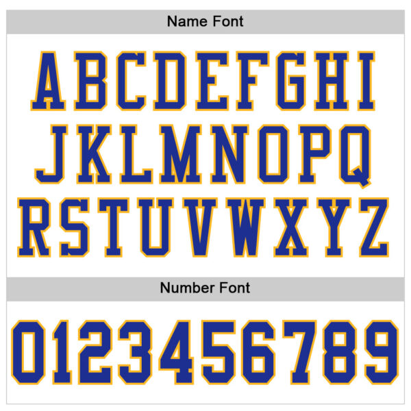 Custom White Royal-Gold Mesh Authentic Football Jersey - Image 4