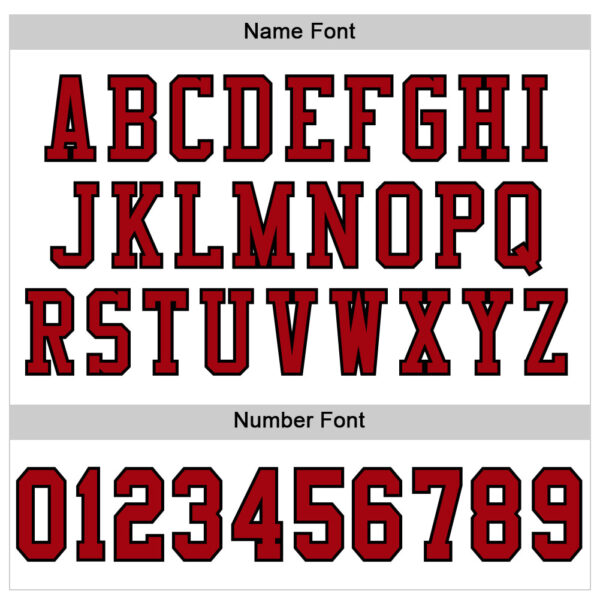 Custom White Red-Black Mesh Authentic Football Jersey - Image 4