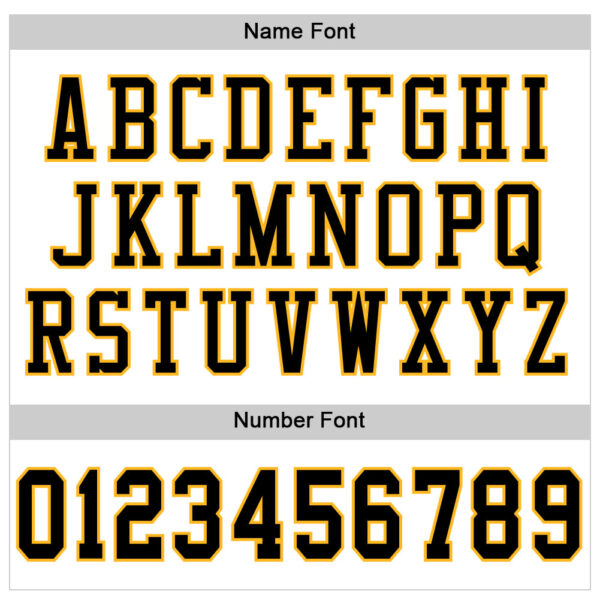 Custom White Black-Gold Mesh Authentic Football Jersey - Image 4