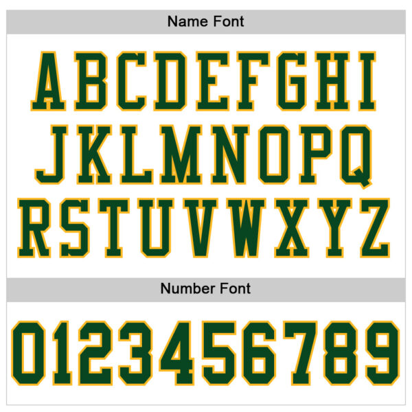 Custom White Green-Gold Mesh Authentic Football Jersey - Image 4