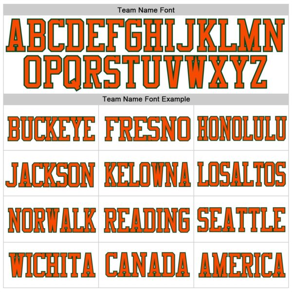 Custom White Green-Orange Mesh Authentic Football Jersey - Image 3