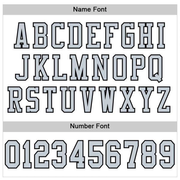 Custom White Silver-Black Mesh Authentic Football Jersey - Image 4