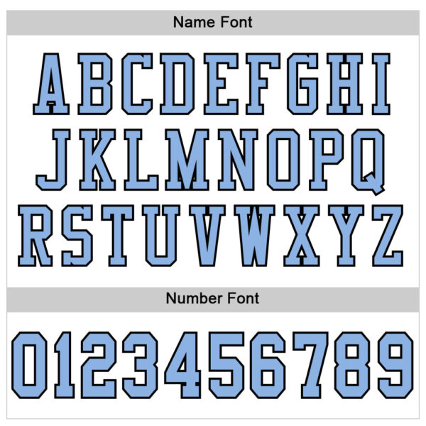 Custom White Light Blue-Black Mesh Authentic Football Jersey - Image 4