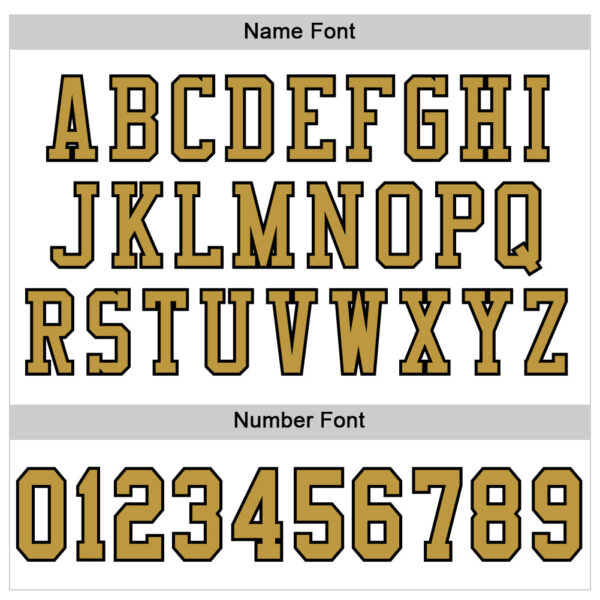 Custom White Old Gold-Black Mesh Authentic Football Jersey - Image 4