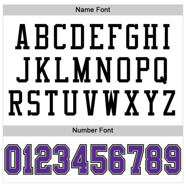 Custom White Purple Gray-Black Mesh Authentic Football Jersey - Image 4