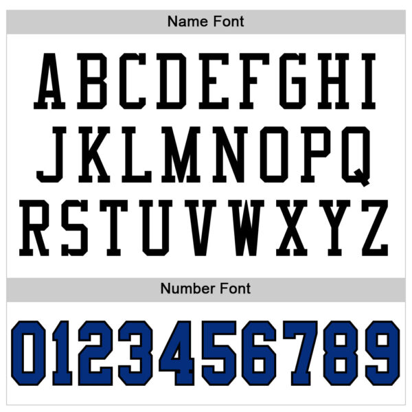 Custom White Royal-Black Mesh Authentic Football Jersey - Image 4