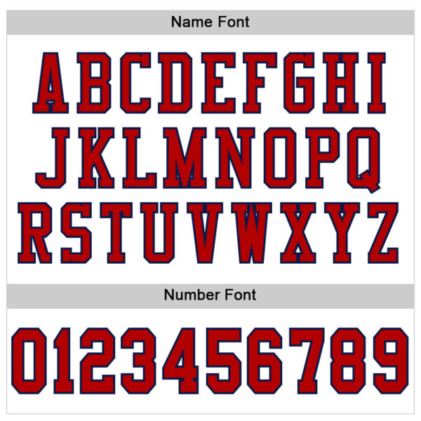Custom White Red-Navy Mesh Authentic Football Jersey - Image 5