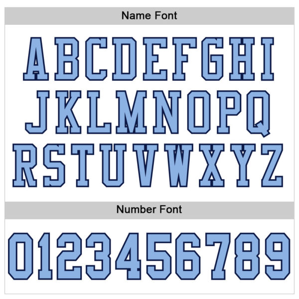 Custom White Light Blue-Navy Mesh Authentic Football Jersey - Image 4
