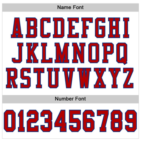 Custom White Red-Royal Mesh Authentic Football Jersey - Image 4