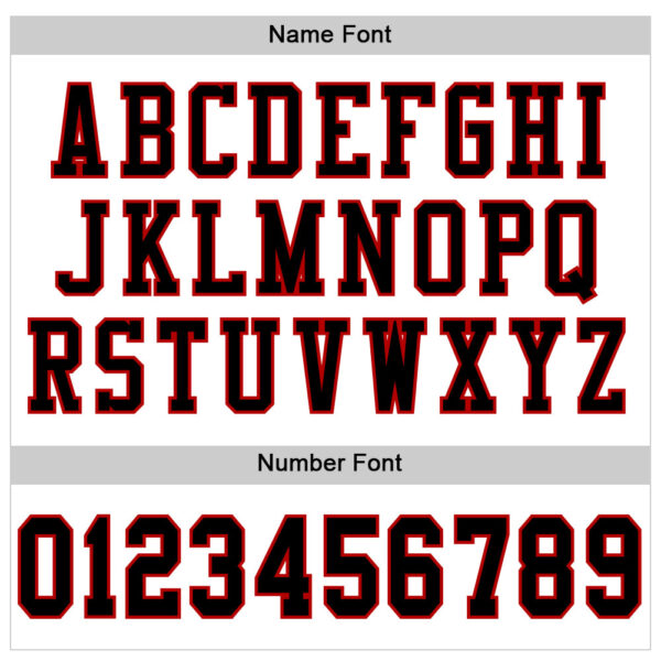 Custom White Black-Red Mesh Authentic Football Jersey - Image 4