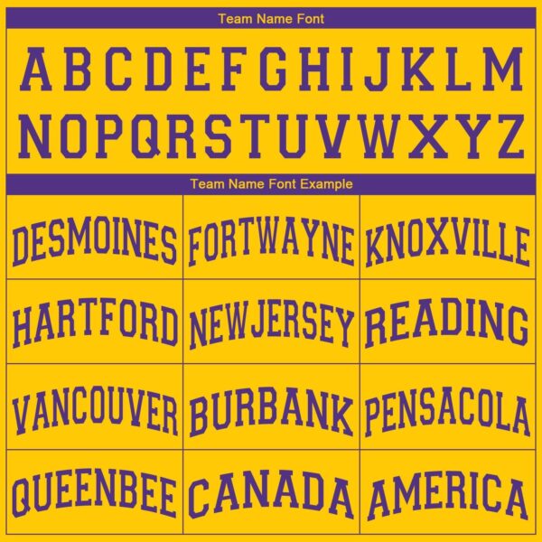 Custom Gold Purple V-Neck Basketball Jersey - Image 4