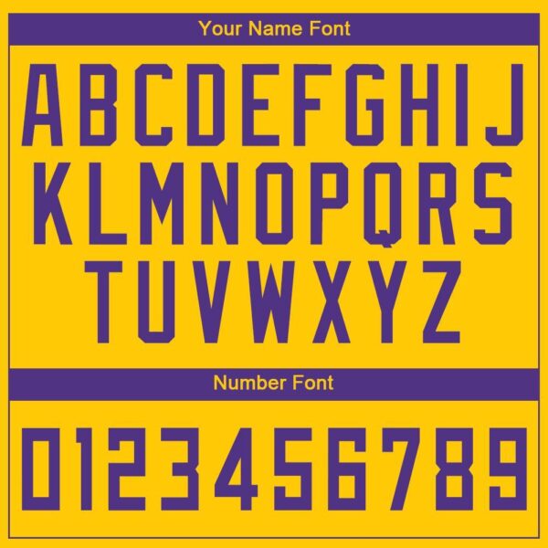 Custom Gold Purple V-Neck Basketball Jersey - Image 3