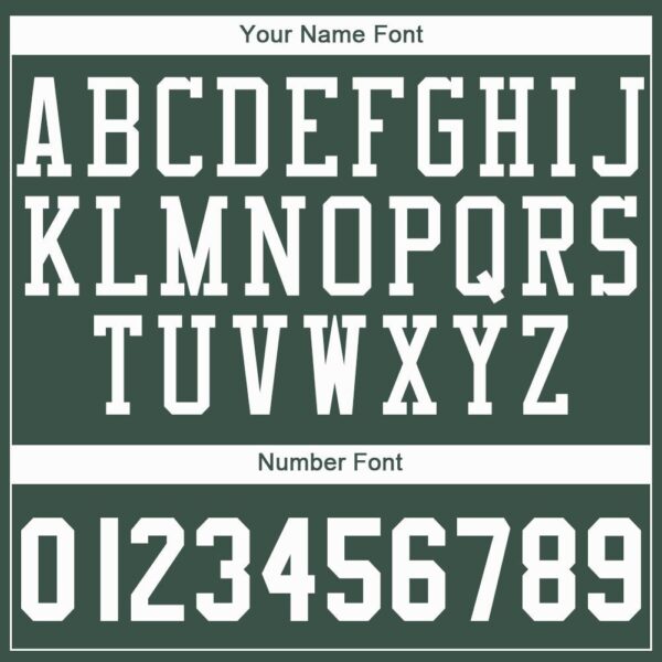 Custom Hunter Green White Round Neck Basketball Jersey - Image 3