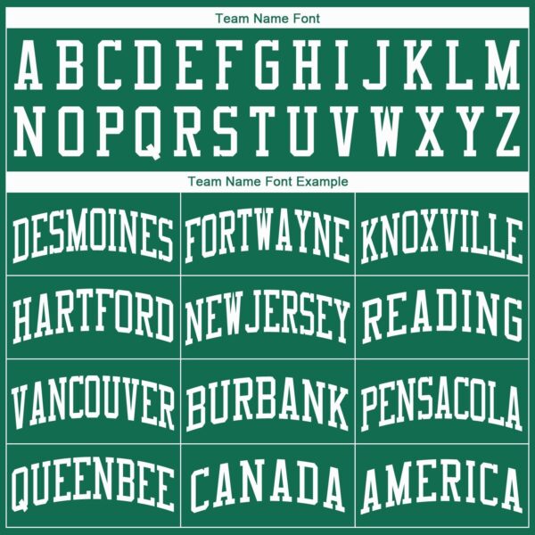 Custom Kelly Green White Round Neck Basketball Jersey - Image 4
