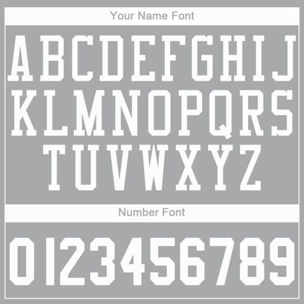 Custom Gray White Round Neck Basketball Jersey - Image 4