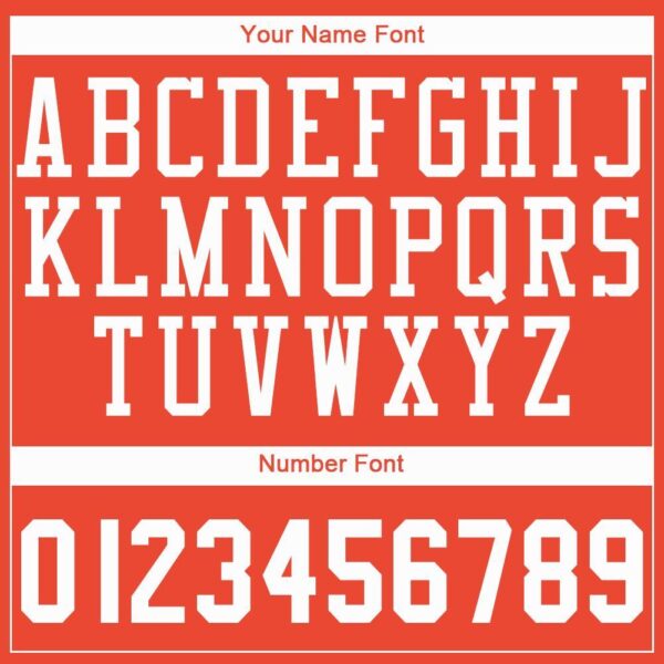 Custom Orange White Round Neck Basketball Jersey - Image 3