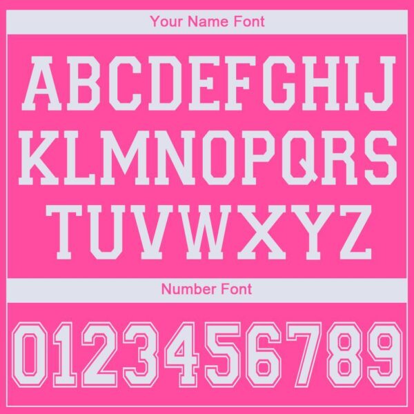 Custom Pink White V-Neck Basketball Jersey - Image 3