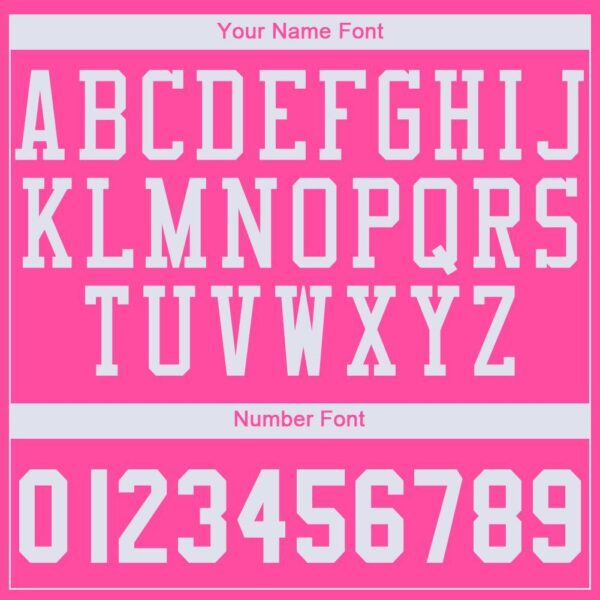 Custom Pink White Round Neck Basketball Jersey - Image 3