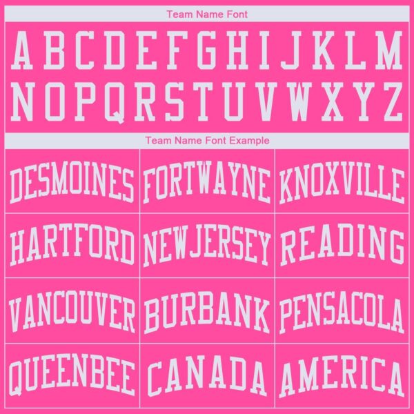 Custom Pink White Round Neck Basketball Jersey - Image 4