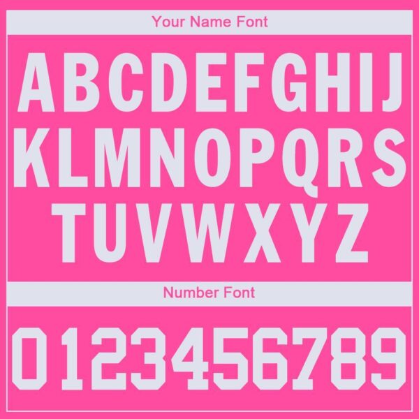 Custom Pink White V-Neck Basketball Jersey - Image 3